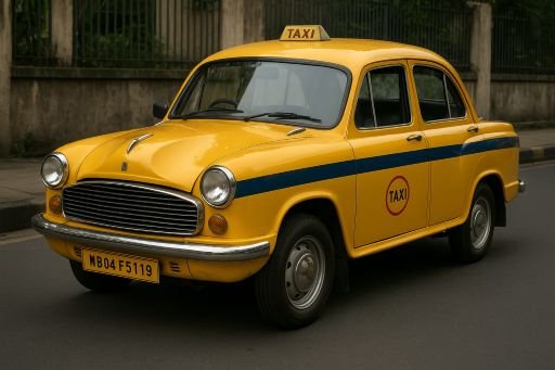 Yellow Ambassador Taxi in Kolkata for Local Rides